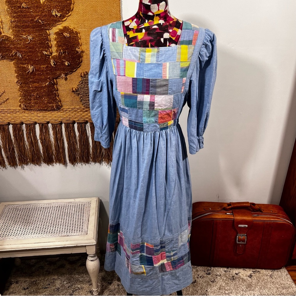 Vintage Patchwork Maxi Dress